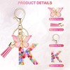 Xqiang Cute Alphabet Keychain for Women, Letter Butterfly Car Key