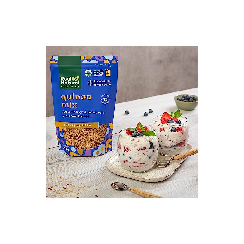 Real Natural, Mezcla orgánica de arroz y quinoa, 250 g