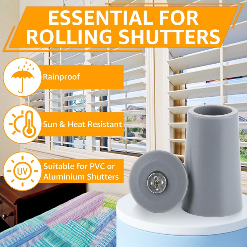 GBACHOOSE Pack of 30 Stop Buffer Stoppers for Roller Shutters,