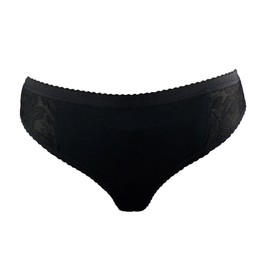 P&S Healthcare X-Large Black Ladies Lace High Leg Incontinence Brief