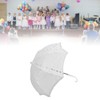 Lace Wedding Umbrella Romantic Embroidery Flower Bridal Umbrella Ergonomic Handle