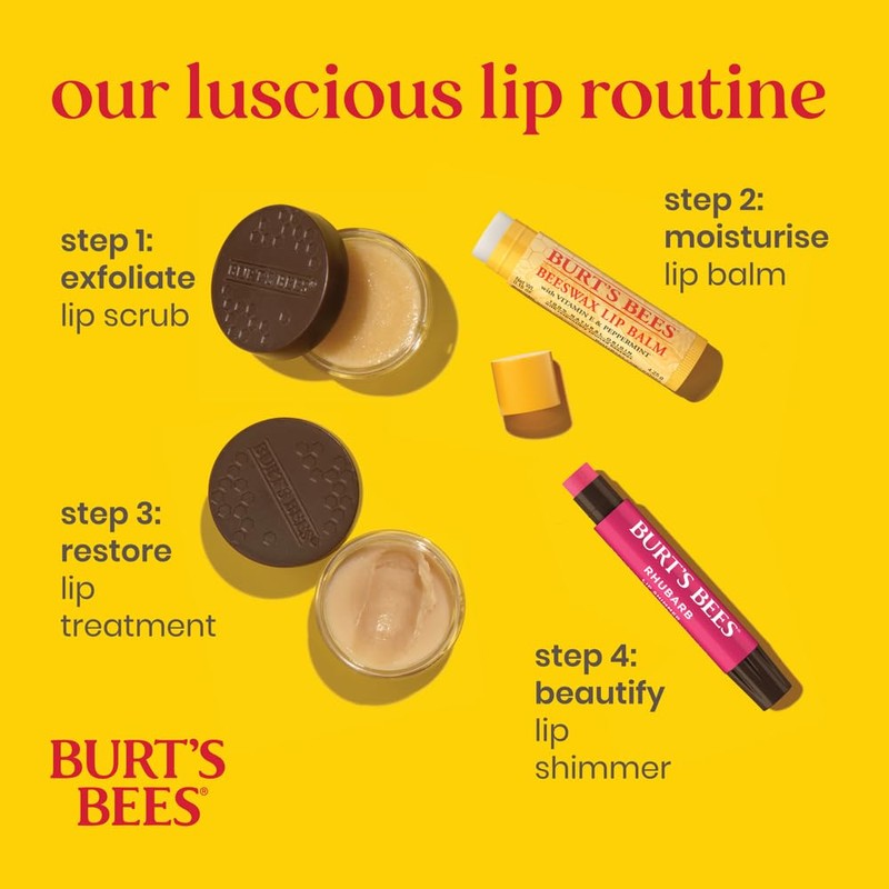 Burt's Bees Lip Balm, Moisturizing Lip Shimmer for Women, for