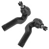 TRQ Front Outer Tie Rod Set Compatible with 2004-2013 Mazda