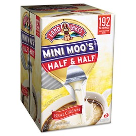 Land O Lakes Mini Moos Creamer Half & Half Cups 192Count 54 Fl Oz (Pack May Vary), Individual Shelf-Stable Half & Half Pods for Coffee Tea Hot Chocolate, Made With Real Cream