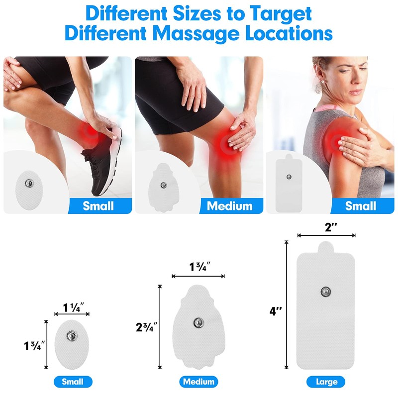 LiteTour 20 Pieces TENS Electrodes Pad Replacement Pad for TENS