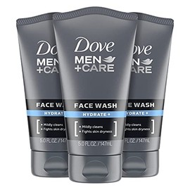 Dove Men Face Wash Hydrate Plus Skin Care, 5 Oz, 3 Count