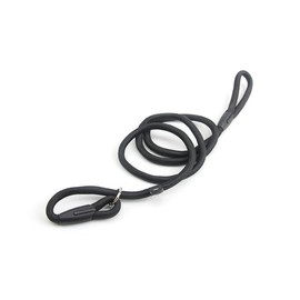 4.27FT No Pull Dog Training Leash - Lightweight Slip Lead for Small Medium Dogs (Black)