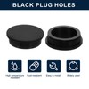 sourcing map 2 Pcs Black Plug Holes, Waterproof Rubber Button