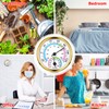 Weewooday 3 Pcs Indoor Outdoor Thermometer 2 in 1 Mini