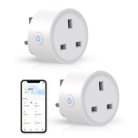 UseeLink Matter Smart Plug,WiFi Outlet Works with Alexa,HomeKit Google,Home,IFTTT,SmartThings,Wireless Smart Socket,Remote Control, Schedule and Timer Function, 2packs