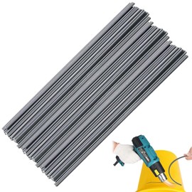 Plastic Welding Rods, 50 Pieces, Plastic Welding Rods, PVC Plastic Welding Rod Set, Bifurcated Plastic Welding Rods, PVC, 20cm Auto Bumper Repair Tool, For Plastic Welding Guns/Glue Guns (Gray)