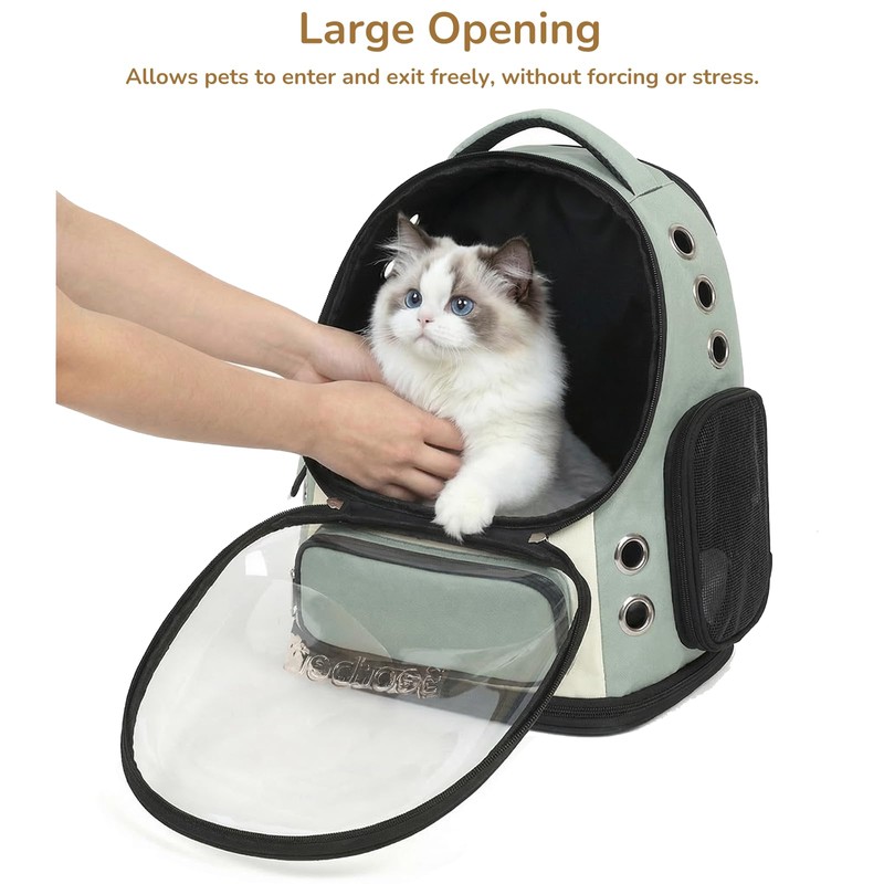 GixDix Cat Bubble Backpack Carrier, TSA Airline Approved Pet Travel