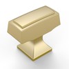 Amerdeco 10 Pack Brushed Gold Cabinet Knobs 1.3 Inch(33mm) Single