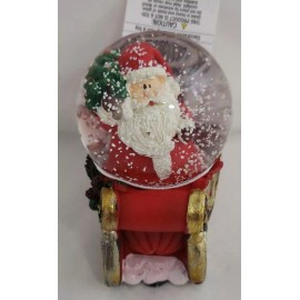 Hobby Lobby Santa Claus Red Christmas Sleigh Snow Globe