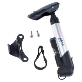 EyezOff GP96A Alloy Mini Bike Pump (Black/Aluminium) with Pressure Gauge, mounting Bracket