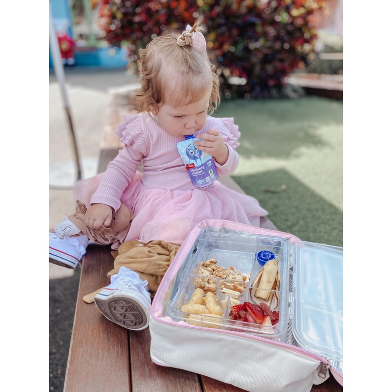 Clear Kid-Friendly Easy Clean Bento Lunchbox by My Family -