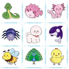 200PCS Waterproof Animal Stickers for Kids - Cute Vinyl Decals Water Bottles,Laptop,Phone,Scrapbook - Classroom Reward Supplies Teachers Students ﻿