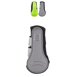 Marengos - Reflex Gaiters for Horses (Set of 2) | Reflective Horse Gaiters | Dressage Gaiters & Terrain Gaiters | Soft Inner Material | Horse Leg Protection in Silver Grey | Size M