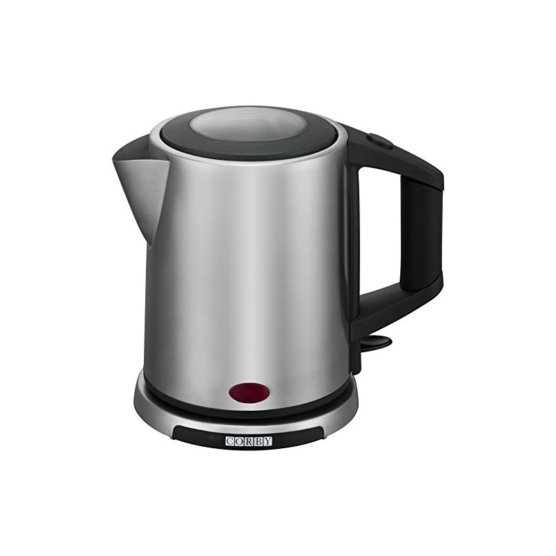Corby Hampton 1L Kettle in Brushed Steel EU Plug