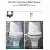 Bidet Toilet Seat Attachment NonElectric Dual Nozzle Adjustable Pressure SelfCleaning(G9/16