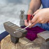 HOUSERAN Ball Peen Hammer, 13oz Small Ball Peen Hammer, Stubby