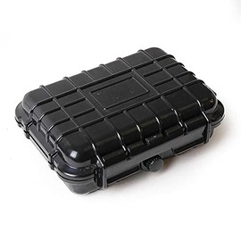 multicomp PRO 6.5" Weatherproof Equipment Case, made of Polypropylene Plastic, Black, 6.25" X 4.5" X 2"