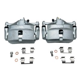 DOUQANG 2Pcs Brake Caliper Assembly with Bracket Compatible with Honda Civic 1996-2011 for Acura EL 1997-2000 for Honda Insight 2010-2014- Front Driver and Passenger Side 19-B1832, 19-B1833