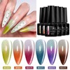 MEET ACROSS Gel Nail Polish Set, 6 Colors Cat Eye