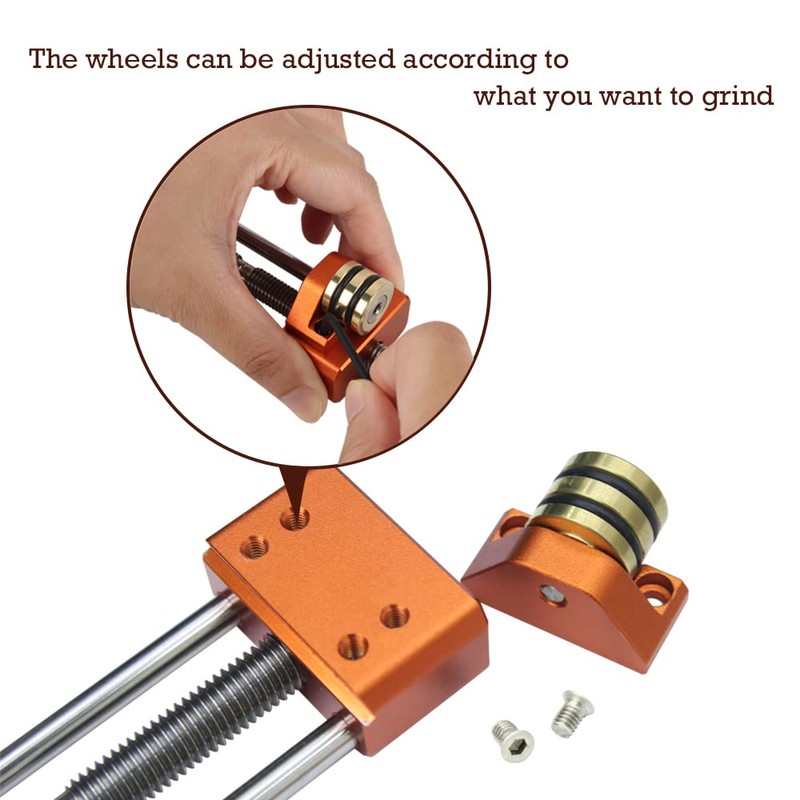 O'SKOOL Versatile Honing Guide Sharpening Jig - Fits Chisels or