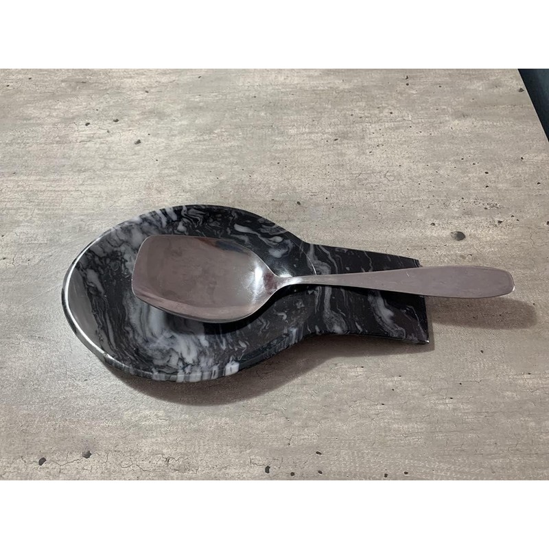 Posacucharas, Soporte para cucharas de cocina de Mármol natural, Mazahua.