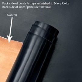 Buckleguy.com Sedgwick English Bridle Leather, Strap, Navy, 53" to 60" Long, 9-10oz