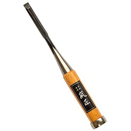RANSHOU Japanese Chisel 9mm 3/8" Mortise Chisel Oire Nomi, Professional Wood Chisel for Woodworking, Japanese Red Oak Handle, Made in JAPAN