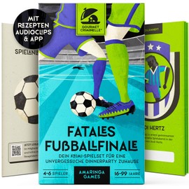 Gourmet Criminelle® Crime Dinner for Home, 4-6 People, Mysterious Murder Case, Fatales Football Final for Your Crime Dinner Party, Exciting Crime Dinner Game from 16 Years, 4-6 Players