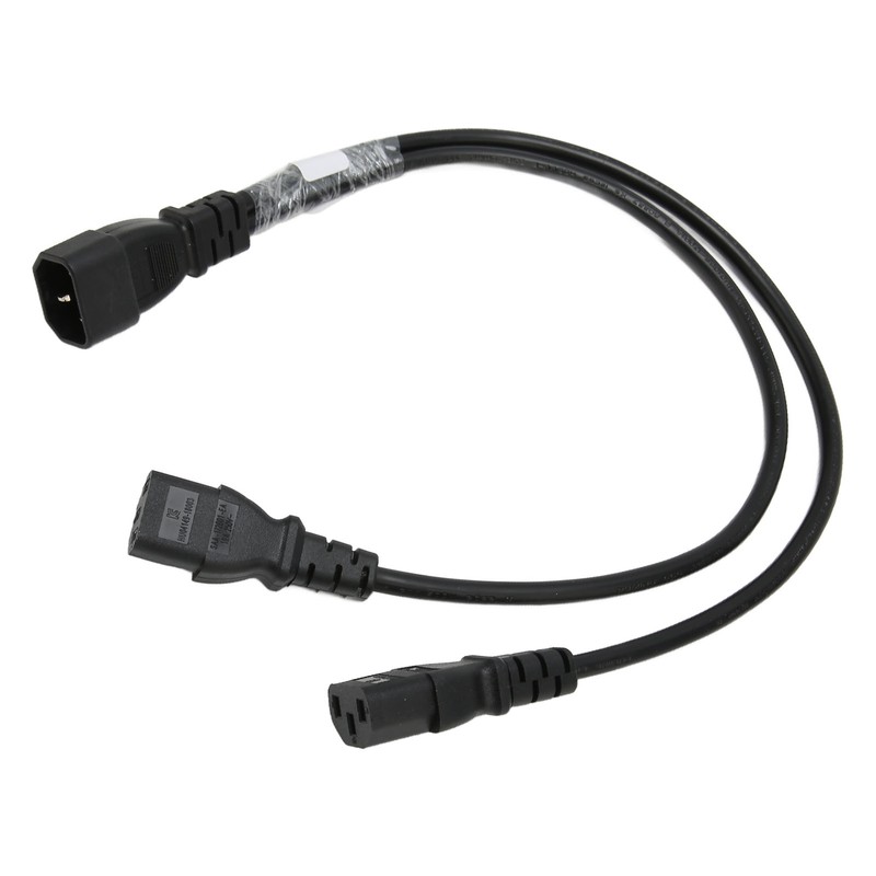 Single C14 to Dual 5 15R C13 Cord Short Power