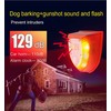 2 Pack Solar Security Alarm Lights, 129dB Gunshot Sounds &