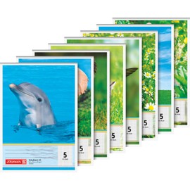 Brunnen 1041925 Squared Paper Block (A5 50 Sheets Line Style 5, 5 MM)