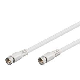 Goobay 50740 SAT Antenna Cable (80 dB), 2X Shielded, 7.5m Length