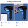 WODEMAX 1D 2D Bluetooth Barcode Scanner, Compatible with 2.4G Wireless