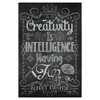 artboxONE Poster 30 x 20 cm Typography Creativity is Intelligence