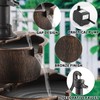 YI 27-Inch 2 Tier Water Fountains Outdoor Waterfall Barrel Fountain