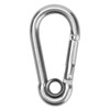 10Pcs Snap Hook Stainless Steel Safety Rope Spring Carabiner Hanging