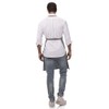 Chef Works Delantal de carnicero unisex, Gris