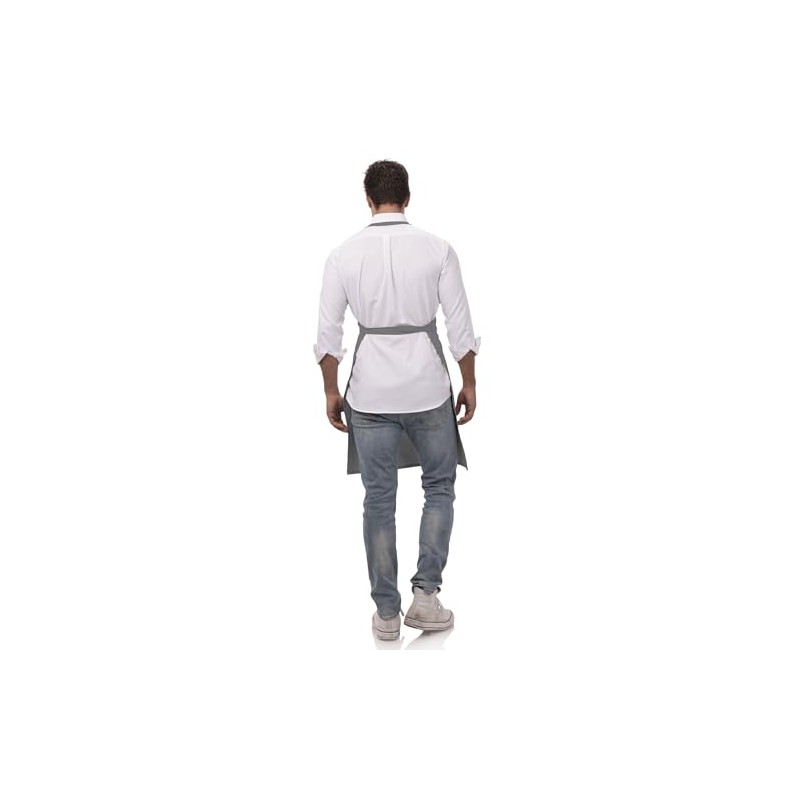Chef Works Delantal de carnicero unisex, Gris