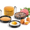LUYING Fried Egg Mold, Set of 2, Mold, Non-Stick Stainless