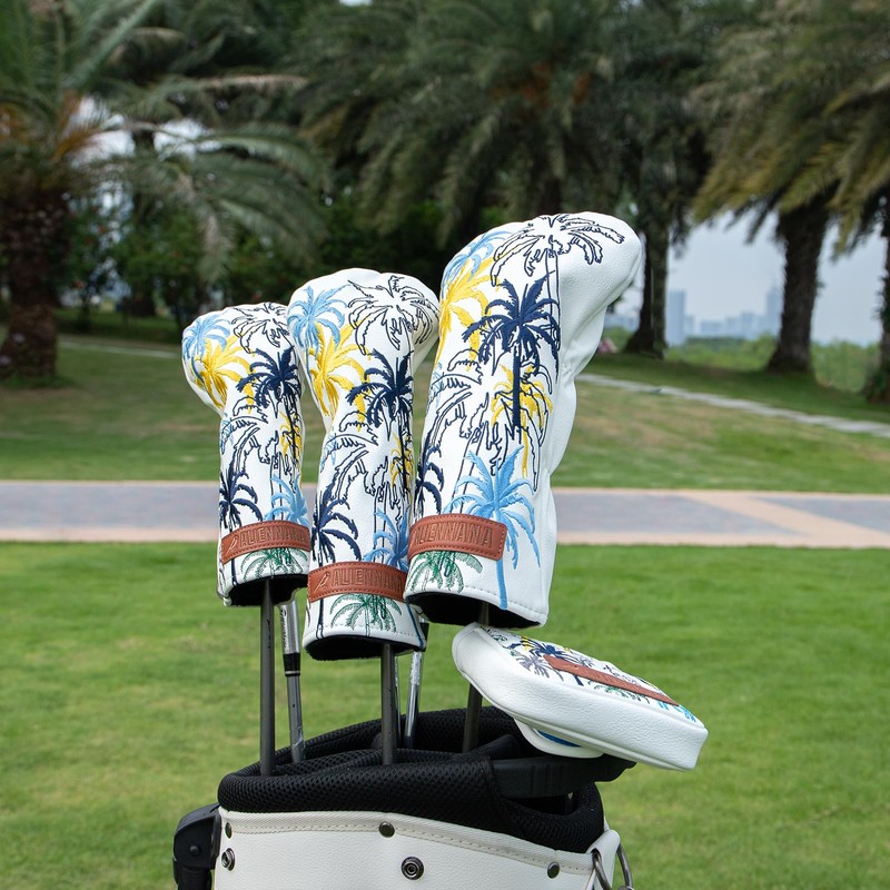 Golf Club Head Covers 3 Wood Headcover Hawaii Coconut Tree