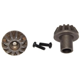 Diff - Engranaje cónico compatible con WLtoys 124008 124010 piezas de actualización de engranaje cónico (café amarillento)