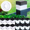 Hicarer 12 Pack Solar Fence Post Cap Lights 2in x