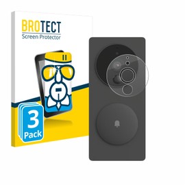 BROTECT Protective Glass for Aqara SVD-KIT1 (Smart Video Doorbell G4) (Pack of 3) Protective Film Tempered Glass [Extremely Scratch-Resistant 9H, Anti-Fingerprint