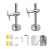 Handrail Holder Stainless Steel Adjustable Handrail Bracket, Pack of 2
