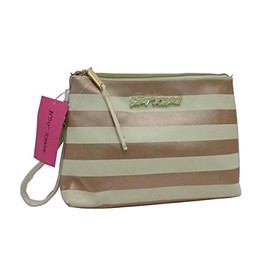 Betsey Johnson Cosmetic T-Bottom Metallic Cosmo Pouch